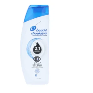 HEAD & SHOULDERS SHAMPOO 2IN1 SILKY BLACK 190 ML - Image 1