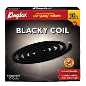 KINGTOX MOSQUITO COIL BLACKY EXTRA POWER 10PC PACK - Image 1