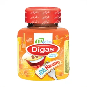 MEDICS DIGAS KHATTI METHI HAZAM 120 TABLETS - Image 1