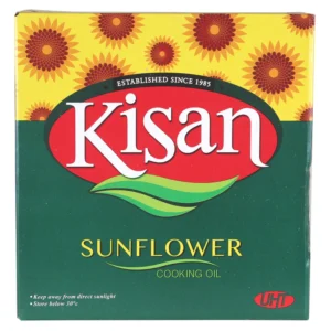 Kisan Sunflower Cooking Oil 1 Liter (Multi Pack 1 x 5) - Image 1