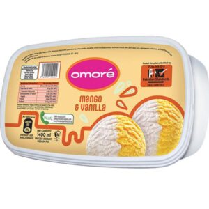 OMORE MANGO.VANILLA ICE CREAM 1400ML - Image 1